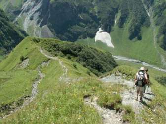 steep descent