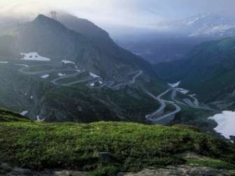 Old Gotthard Pass Road