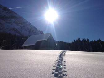 Mullern-Fronalp with snowshoes
