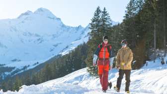 Winterwanderweg zu Munggä Hüttä