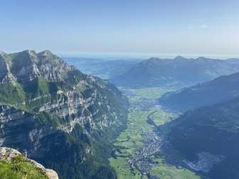 View from the summit towards Glarus Nord
