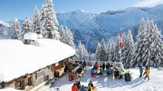 The rustic alpine hut with charming service