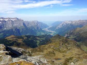 View from Chli Kärpf towards Linth Valley