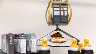 Egg-gondola for breakfast eggs at Märchenhotel Braunwald