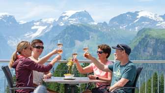 Braunwald Grotzenbüel Terrasse Tödi Apero MRH DSC3262