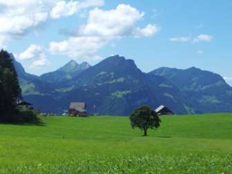 View of the Glarus Alps