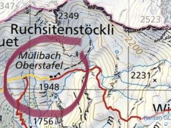Below the Wissmeilen Pass